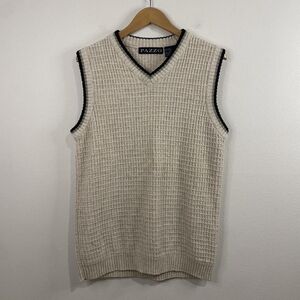 Pazzo Cream Sleeveless Men's Sweater
